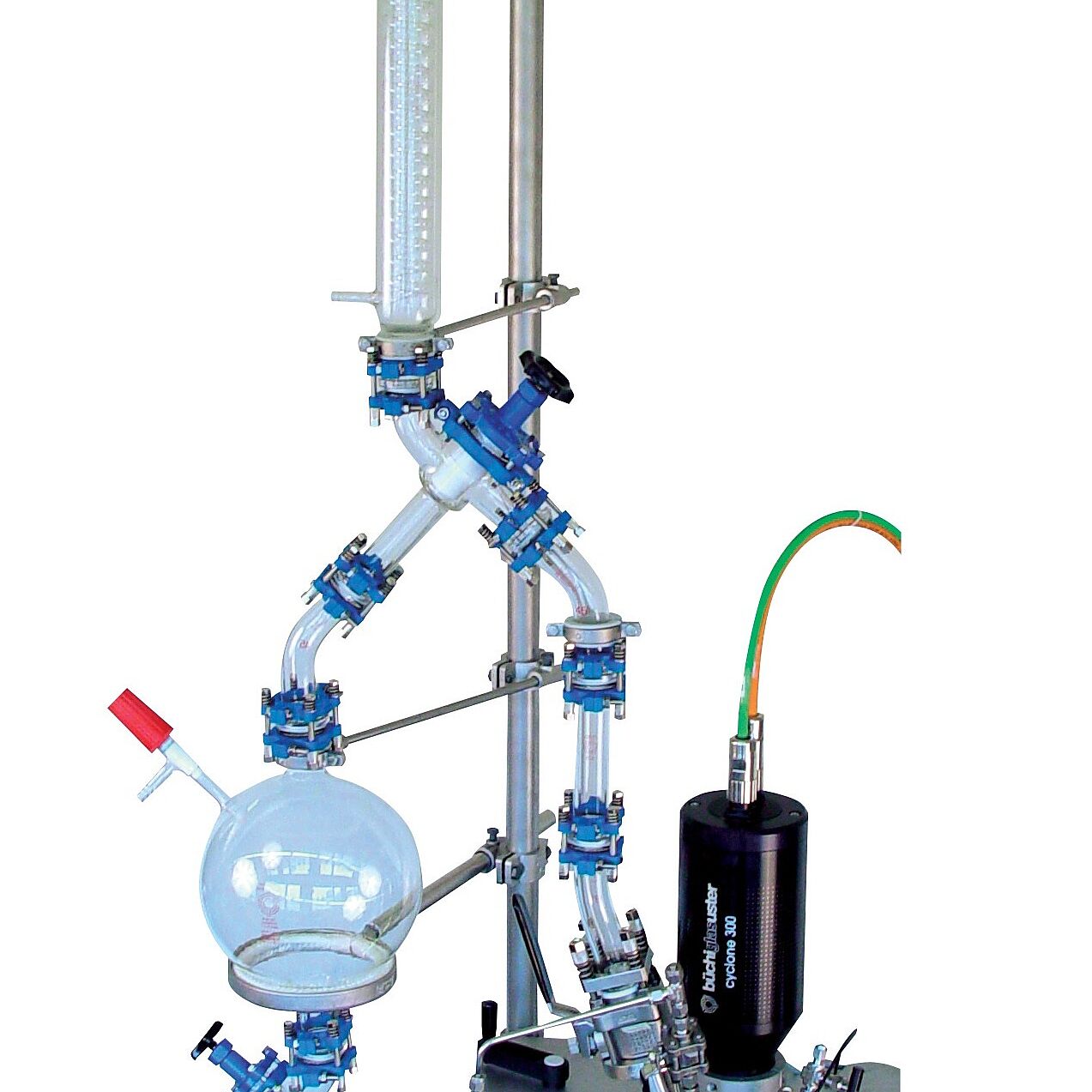 Distillation sous vide, condenser de reflux, receveur