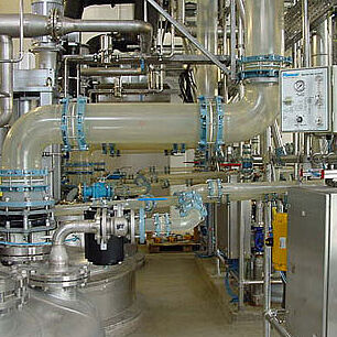 Conduit vapeur DN300 avec revêtement de protection