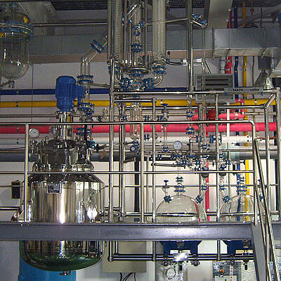 1000 liter cryogenic reactor with glass overhead
