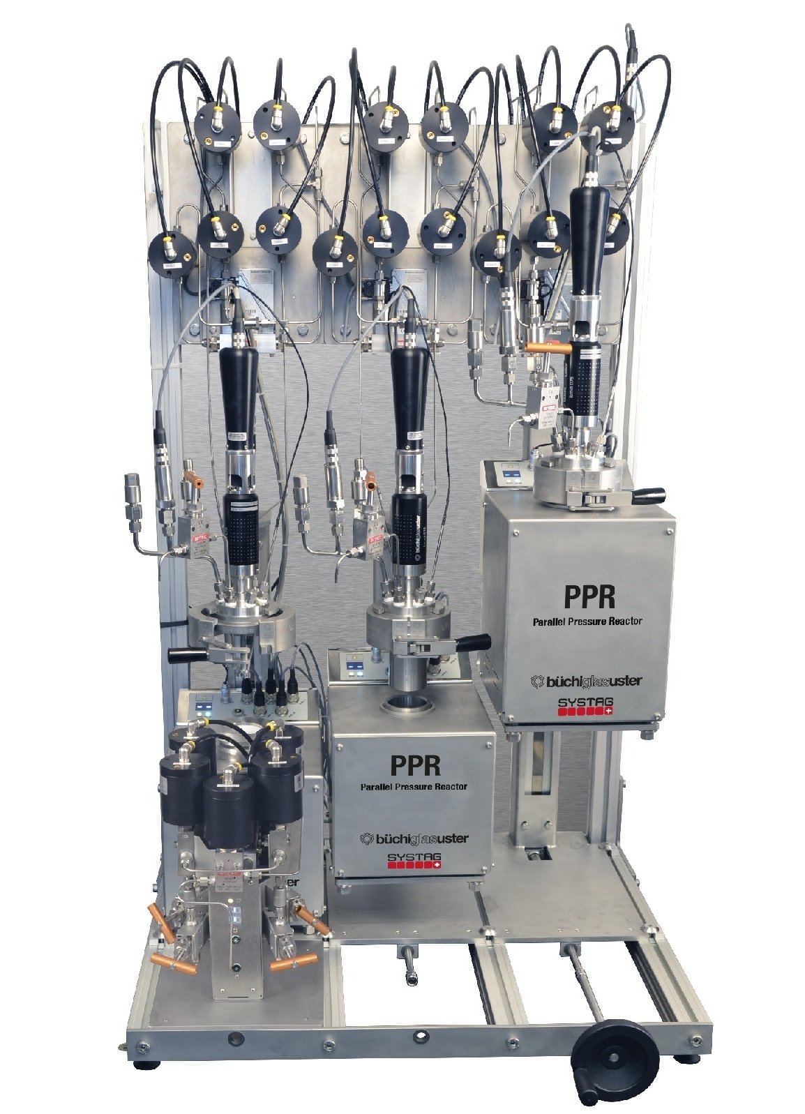 PPR, 3 reactores en paralelo 1 reactor con muestreo automático