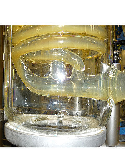 Glass spiral condenser in action
