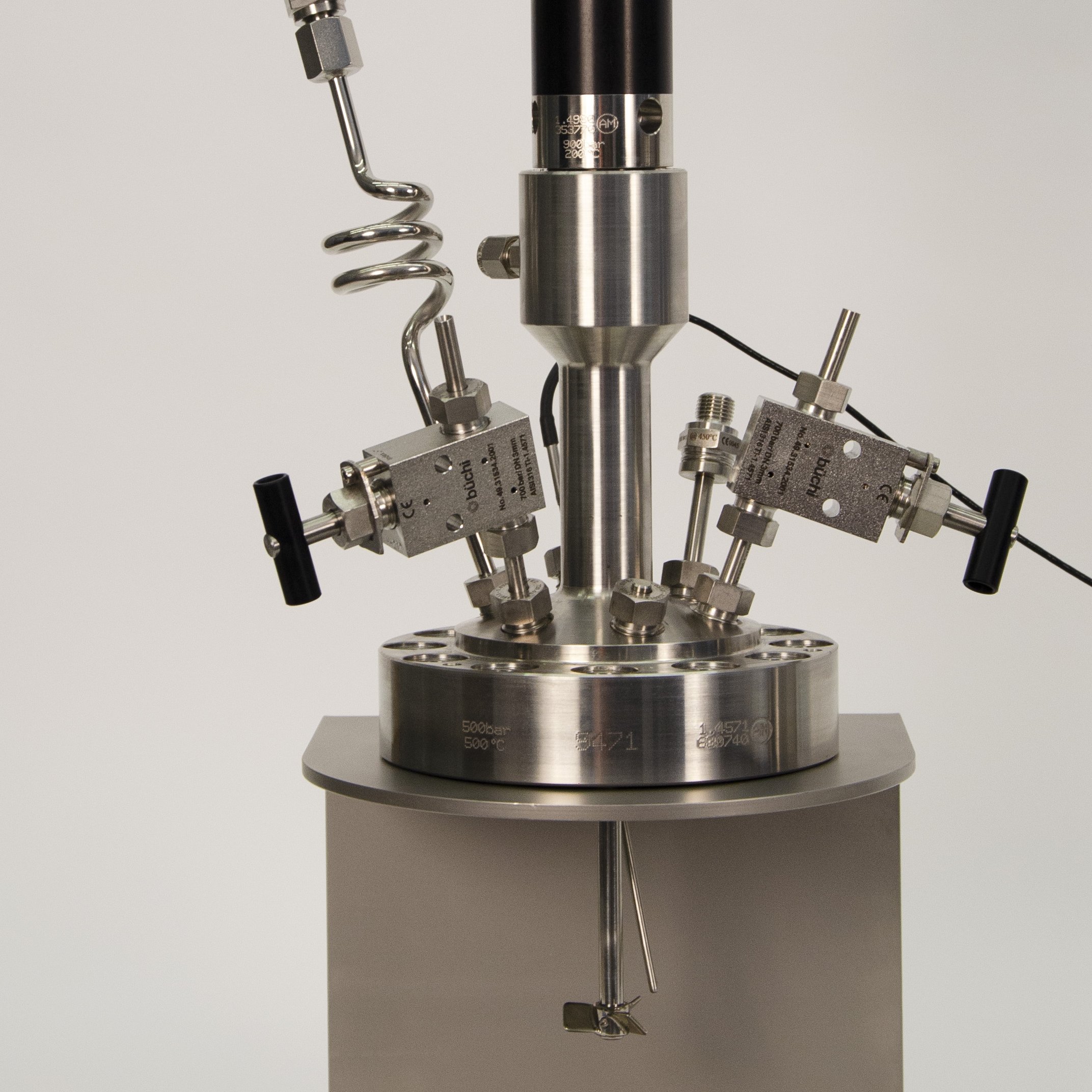 novoclave high pressure reactor – reactor upper part on optional stand 