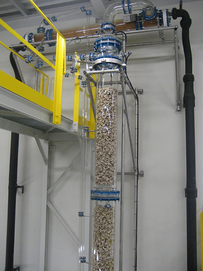 DN400 column with ceramic saddle packing