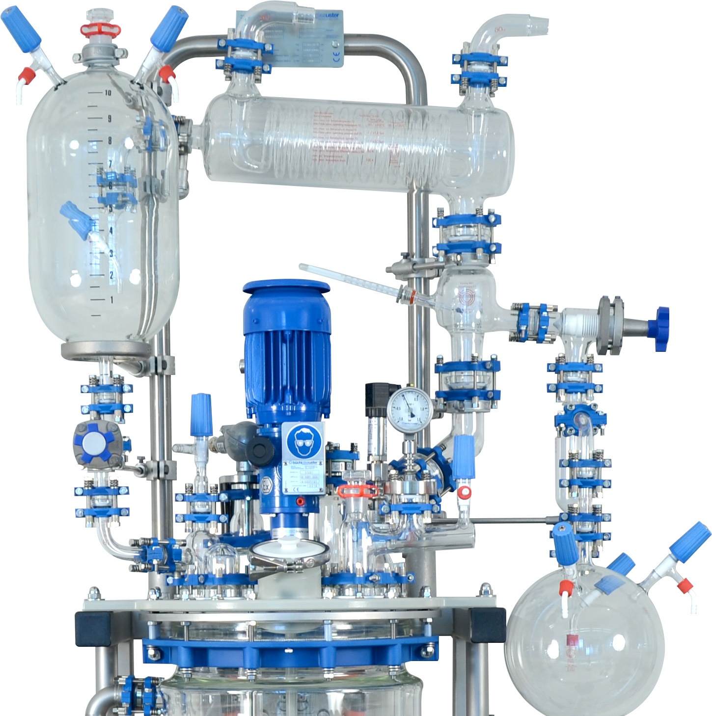 Distillation glass overhead