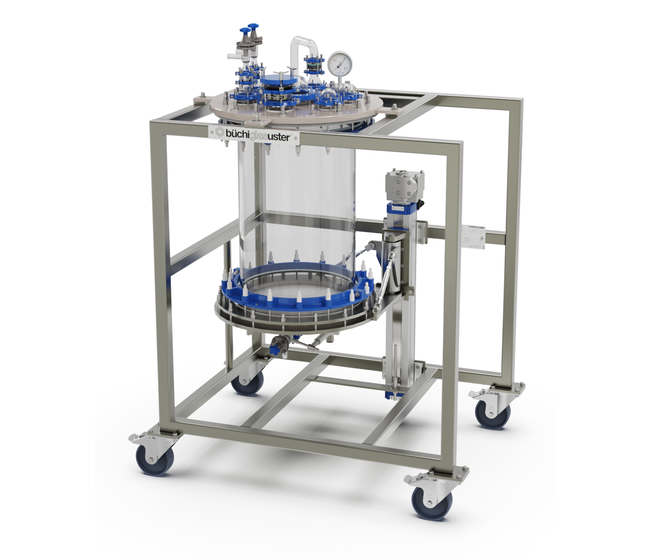 Nutsche filters for reactors and pilot plants