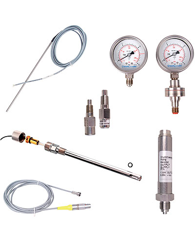 temperature, pressure, pH probes for pressure reactors