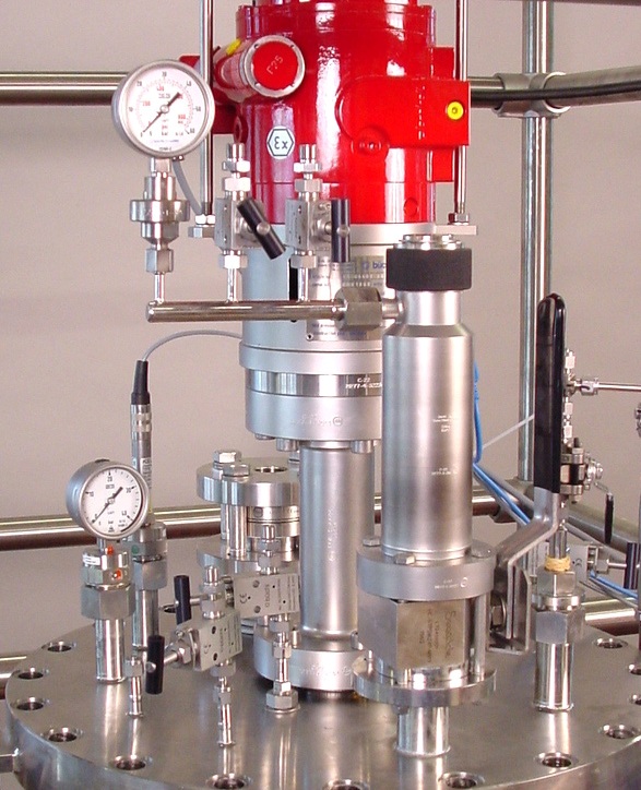 stirrer drive with magnetic coupling, Ex- Motor with frequency converter