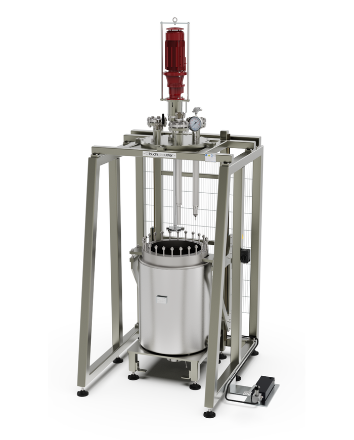 pilotclave®: 250 liter, 120 bar pressure reactor, Hastelloy C22, operator closing reactor