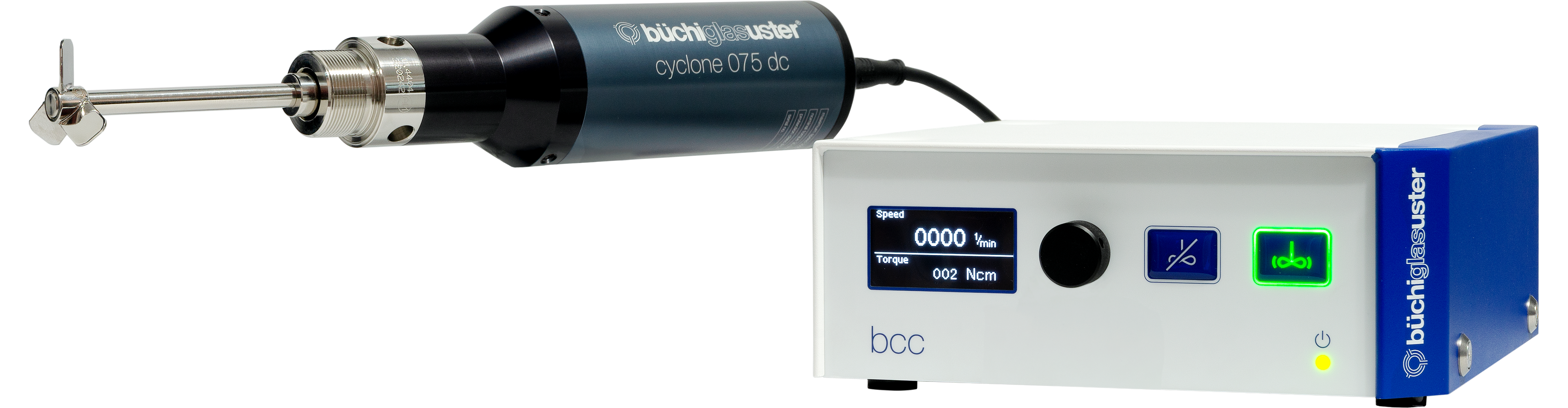 Stirrer drives with integrated magnetic coupling and controller